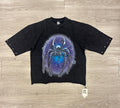 The Web - Cropped T-Shirt Spider Black