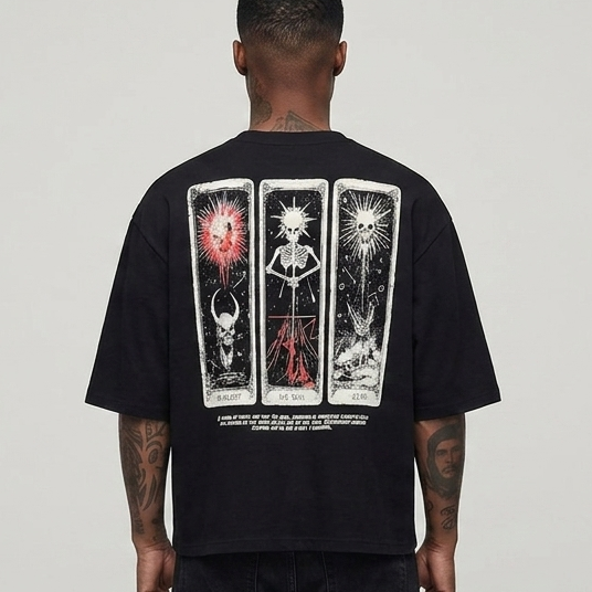 Dark illusion skulls Black