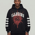 Illusion Hoodie Black Cut & Sew
