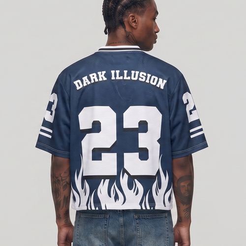 Dark Illusion Flame Jersey - Navy Blue