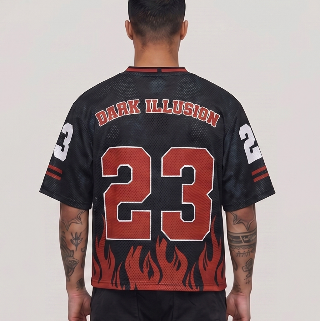 Dark Illusion Flame Jersey -BLACK