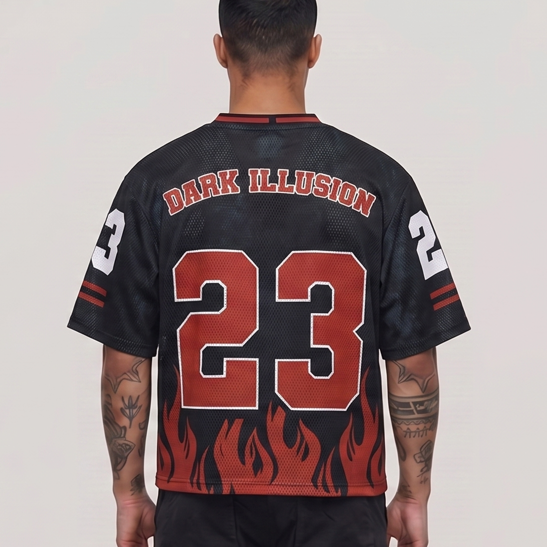 Dark Illusion Flame Jersey -BLACK