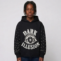 Dark illusion hoodie kids Black